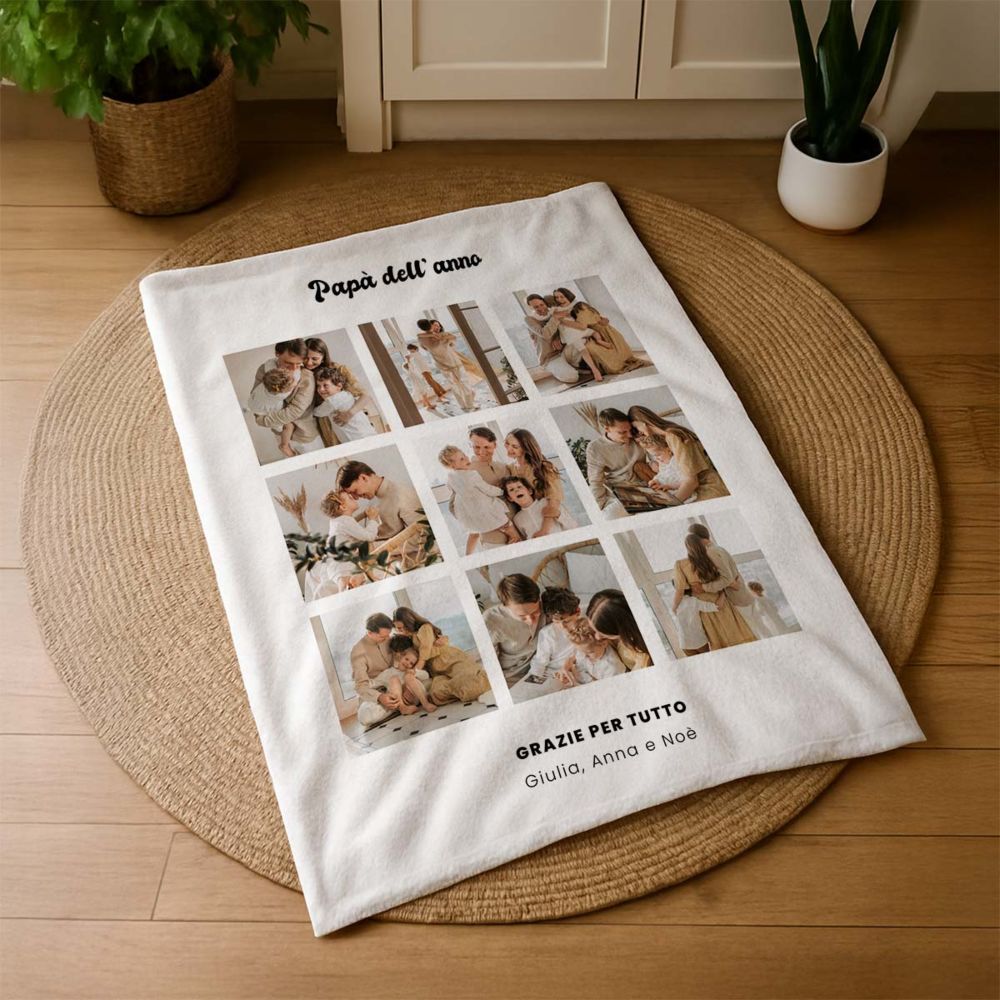 Coperta Personalizzata con Foto e Testo
