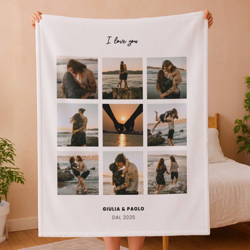 Coperta Personalizzata con Foto e Testo