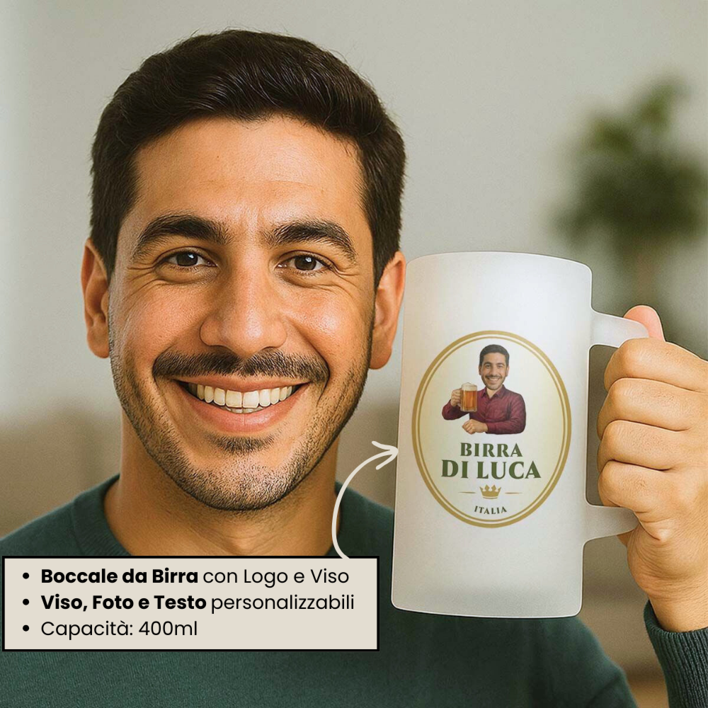 Set regalo boccale da birra e apribottiglie