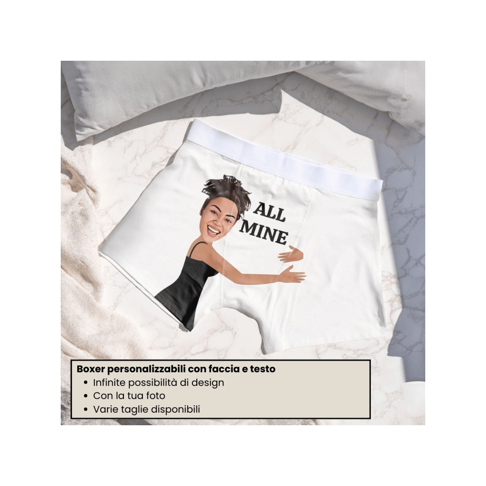 Set regalo calzini e boxer con volto
