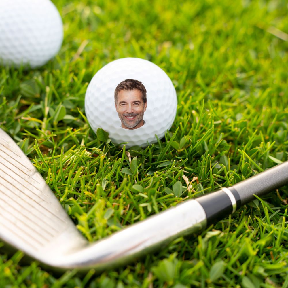 Set di 3 Palline da Golf Personalizzate con Faccia