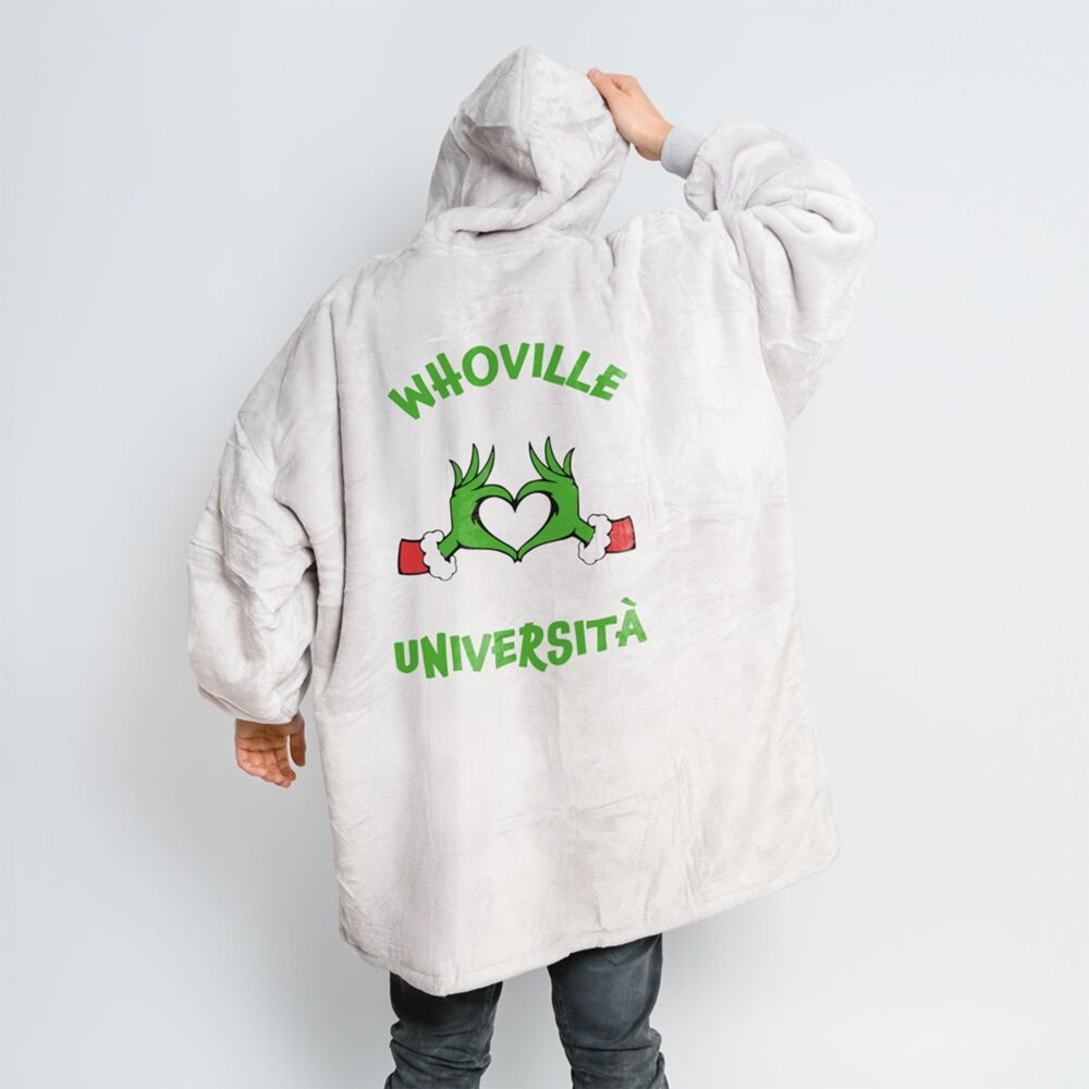 Coperta con Cappuccio Personalizzata Grinch