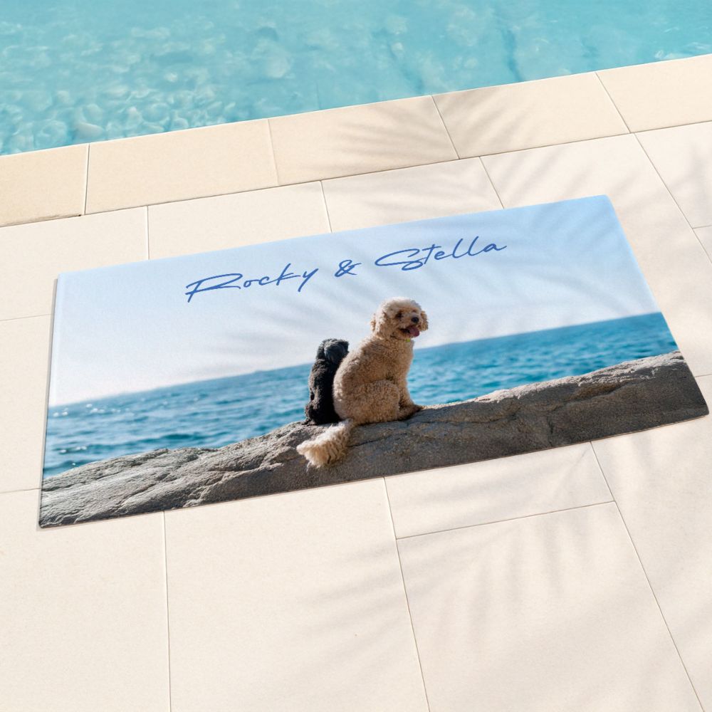 Telo Mare Personalizzato con Foto e Testo