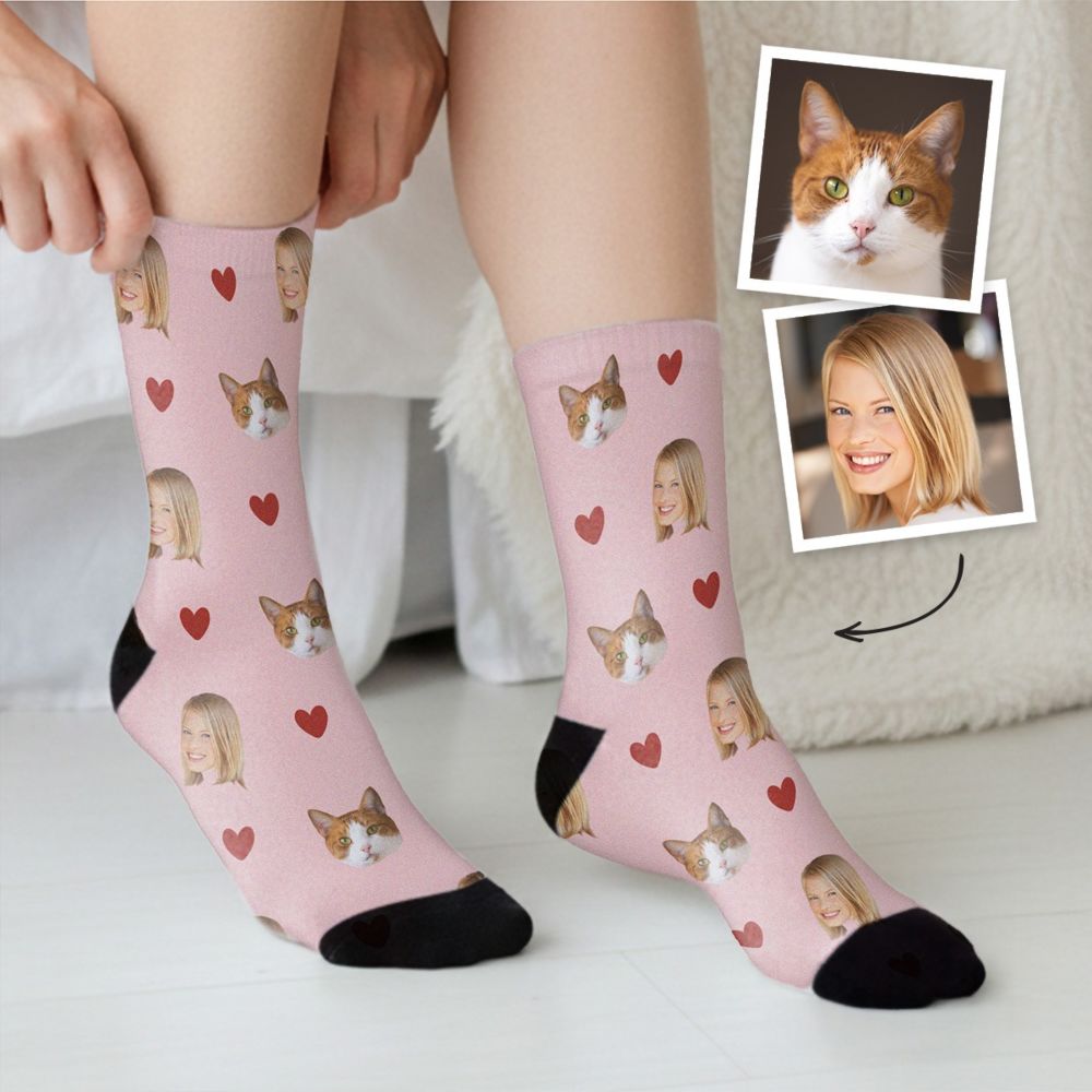 5 Paia Calzini Donna Con Stampa Gatto, Morbidi In Cotone, Taglia 4-7, Divertenti E Colorati Per Amanti Dei Felini