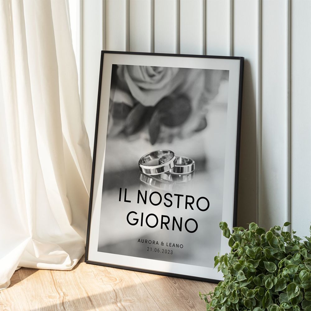 Poster Fotografico Personalizzato con Testo