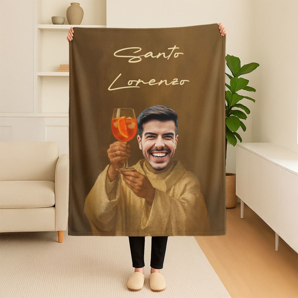 Coperta Personalizzata Aperol Spritz con il tuo Viso