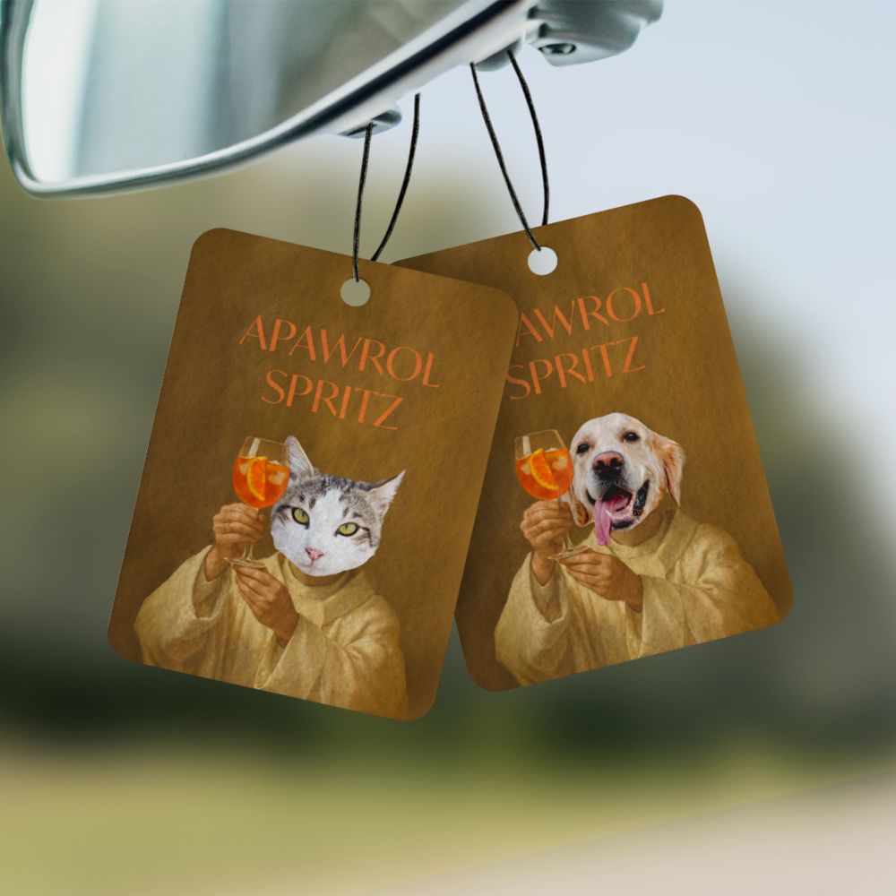 Profumatore Auto Personalizzato Set da 2 Aperol con Viso