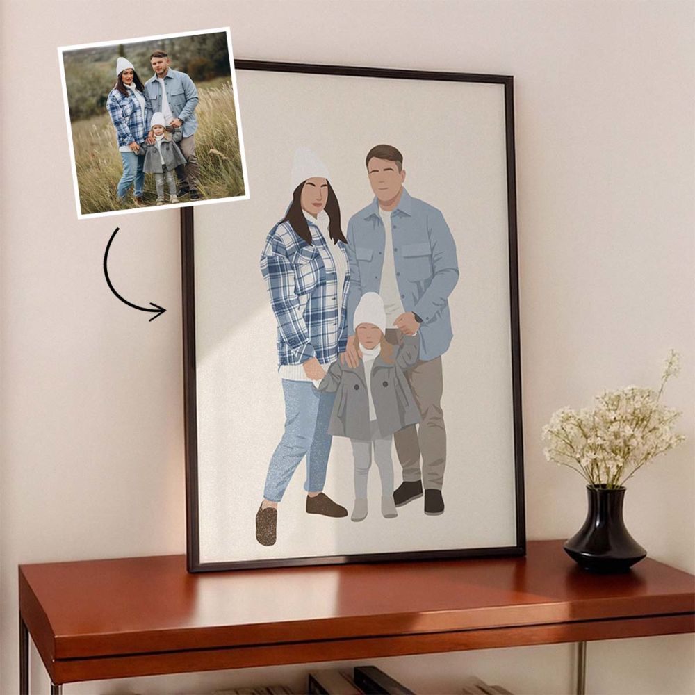Poster personalizzabile con illustrazione