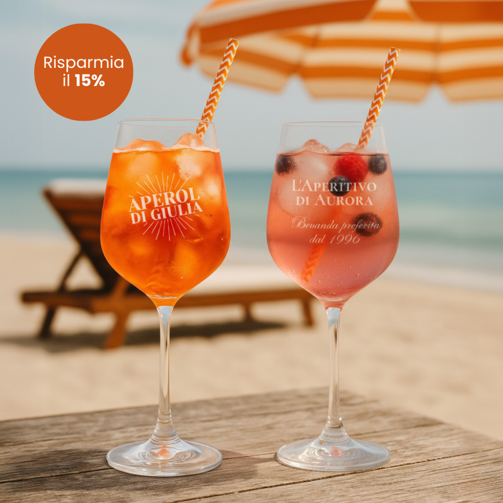 Geschenkset Aperol und Lillet Glas Geschenkset Aperol und Lillet Glas