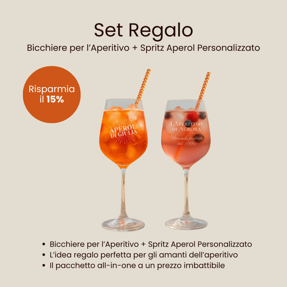 Set regalo bicchieri Aperol e Lillet