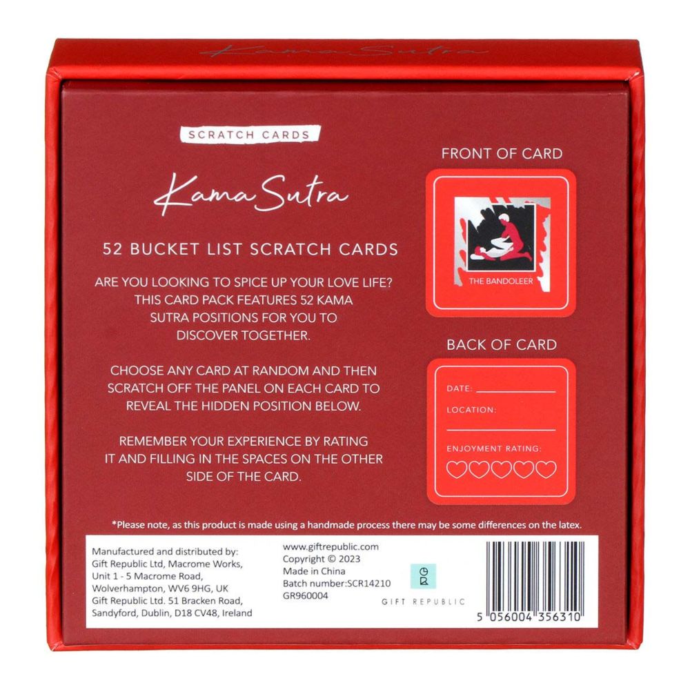 Carte Kamasutra da grattare