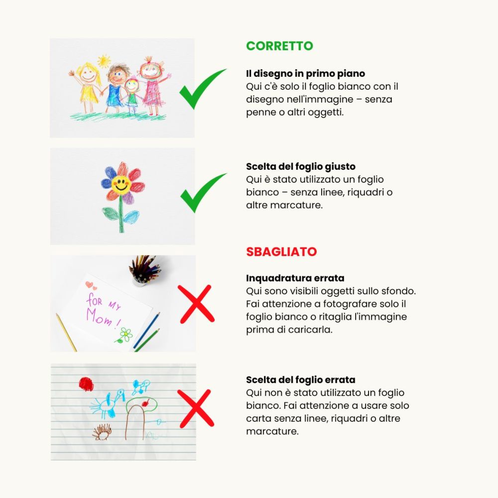 Felpa Personalizzata con Disegno dei Bambini fronte e retro
