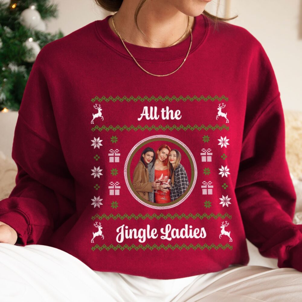 Maglione Natalizio Personalizzato con Foto e Testo