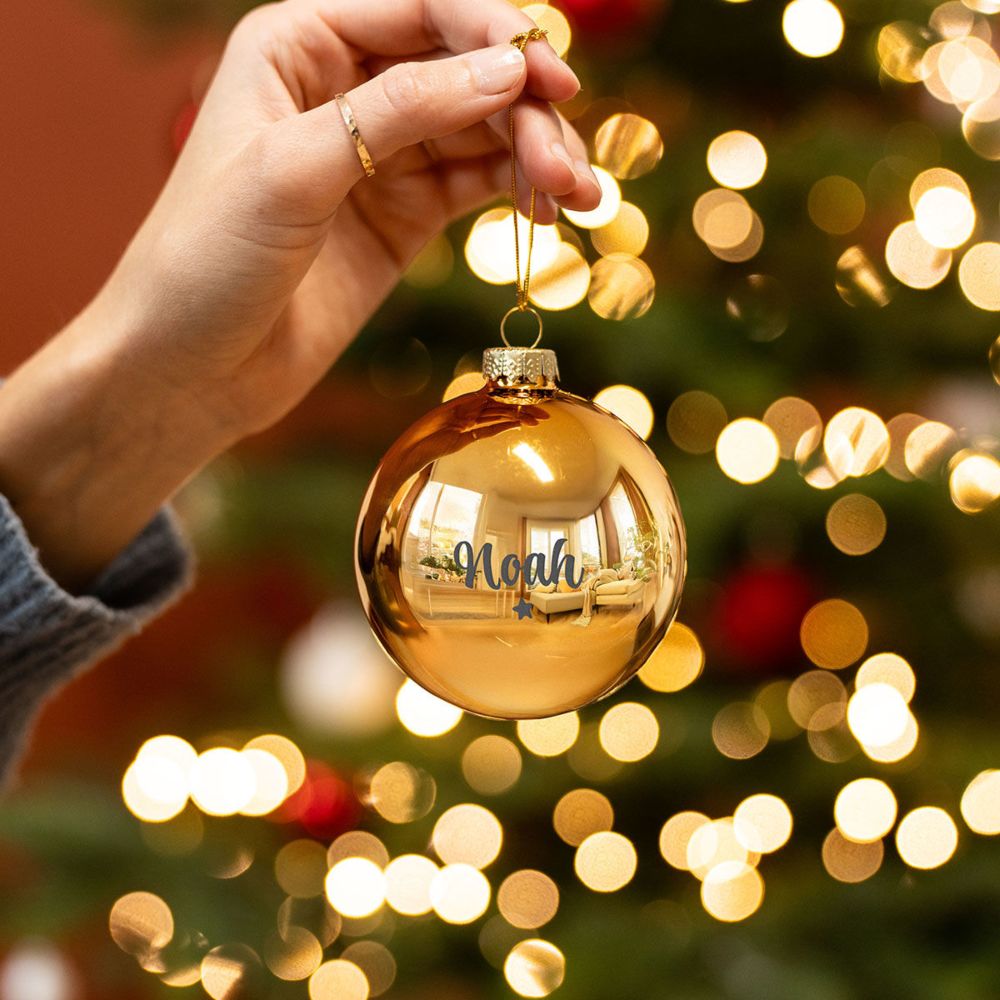 Pallina di Natale Personalizzata con Testo
