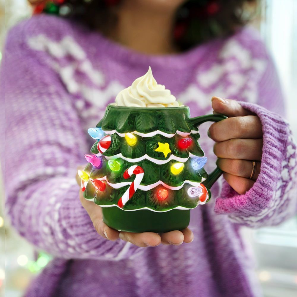 Tazza Albero di Natale LED