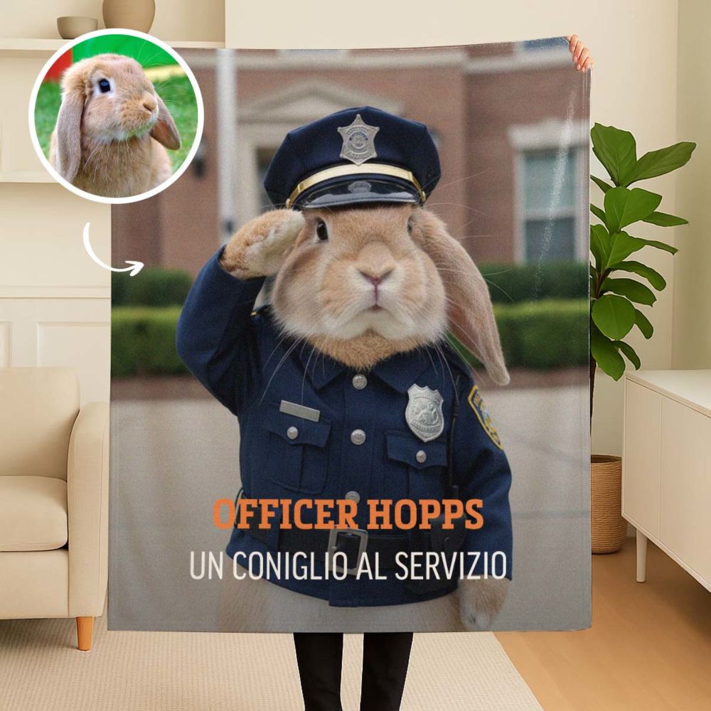 Coperta Personalizzata Animale domestico con Costume