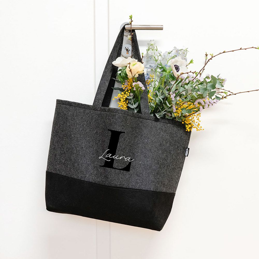 Borsa in Feltro Personalizzata con Monogramma