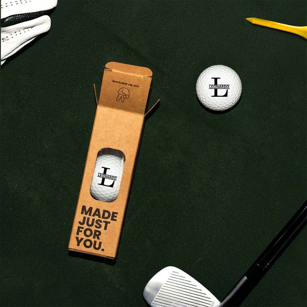 Set di 3 Palline da Golf Personalizzate con Monogramma