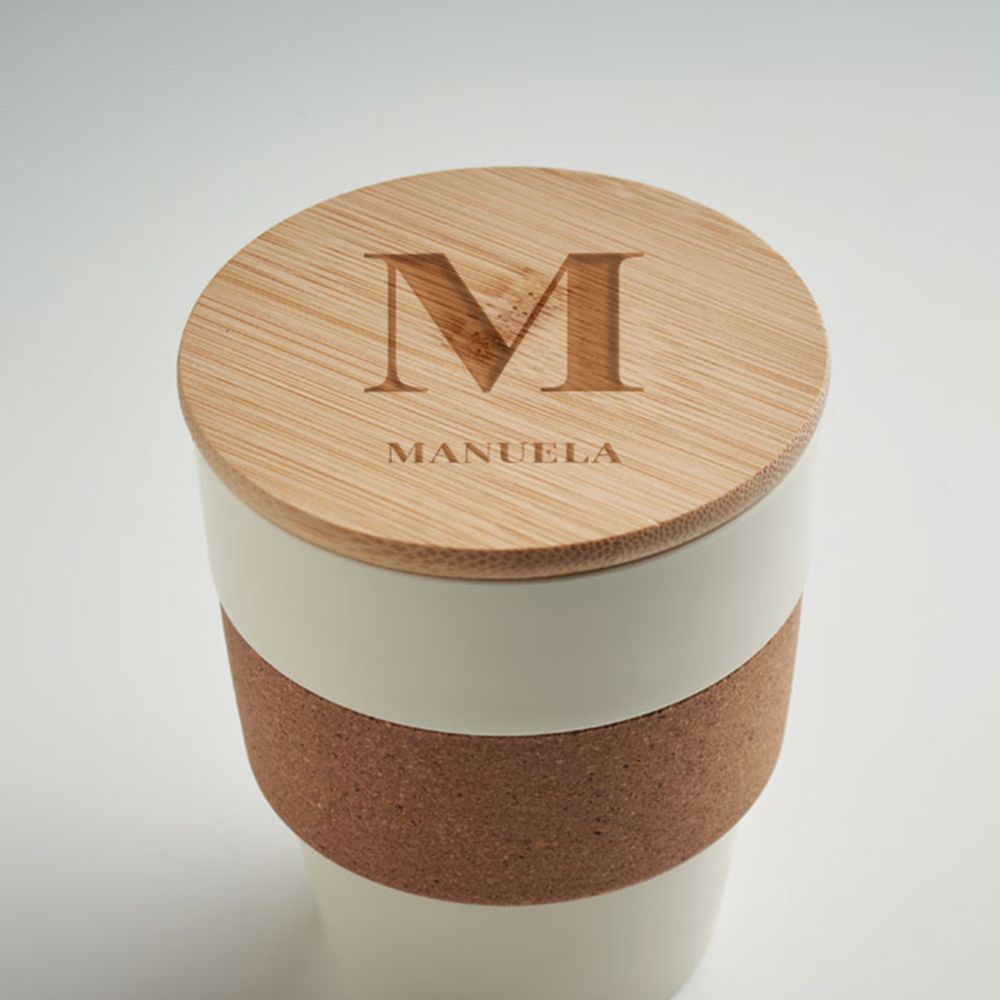 Bicchiere da Viaggio Personalizzato con Monogramma