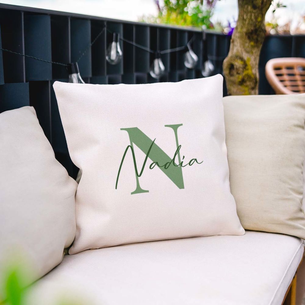 Federa per Cuscino Personalizzata con Monogramma