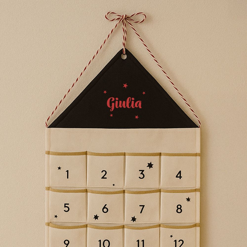 Calendario dell'Avvento Personalizzato con Nome