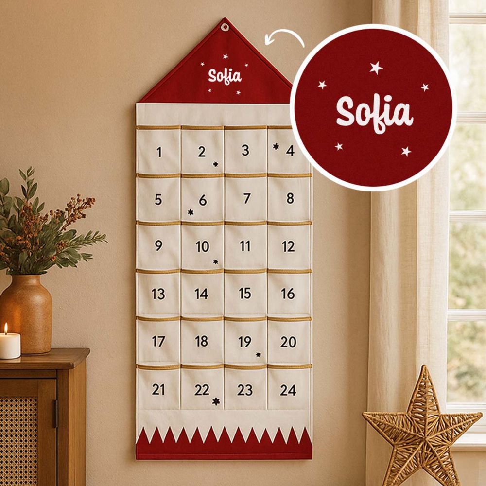 Personalisierbarer Adventskalender mit Name Personalisierbarer Adventskalender mit Name