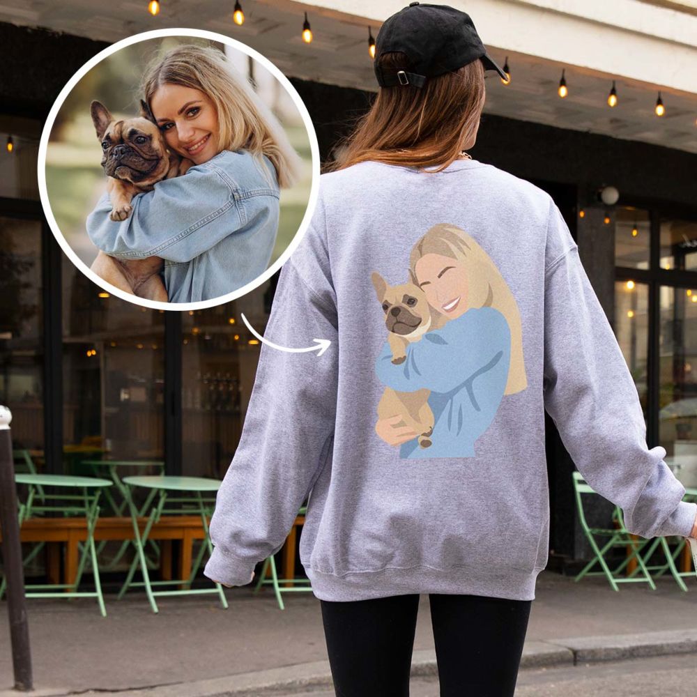 Felpa personalizzabile con illustrazione