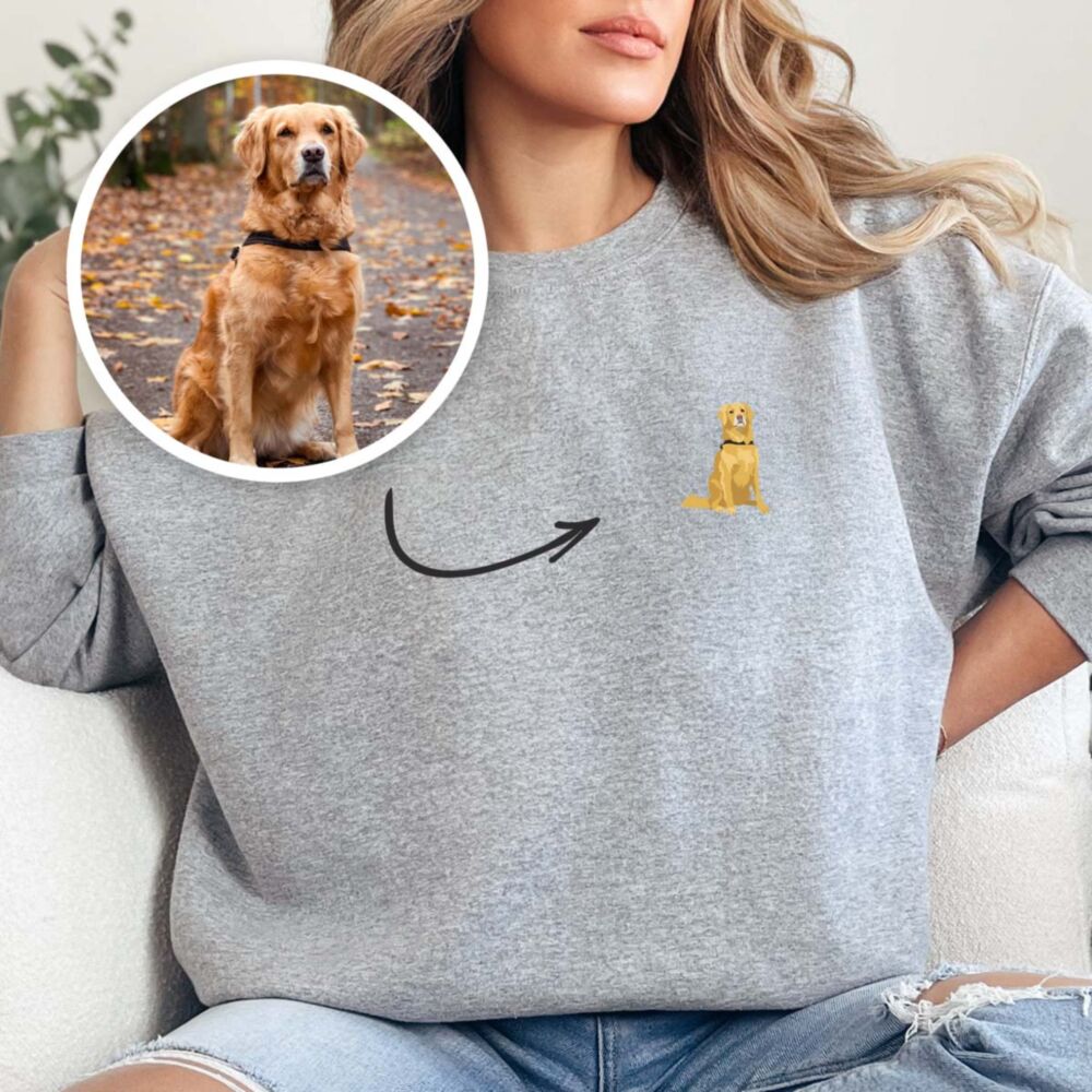 Felpa Personalizzata con Foto del Cane