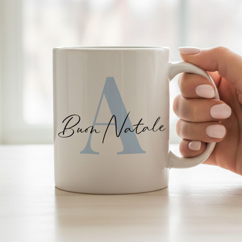 Personalisierbare Weihnachts-Tasse mit Monogramm Personalisierbare Weihnachts-Tasse mit Monogramm