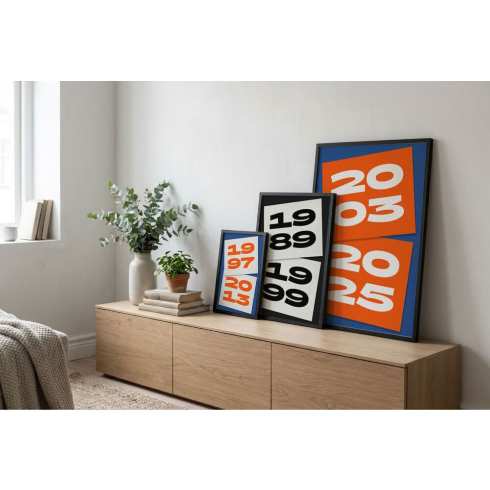 Poster Personalizzato con Stampa Anni