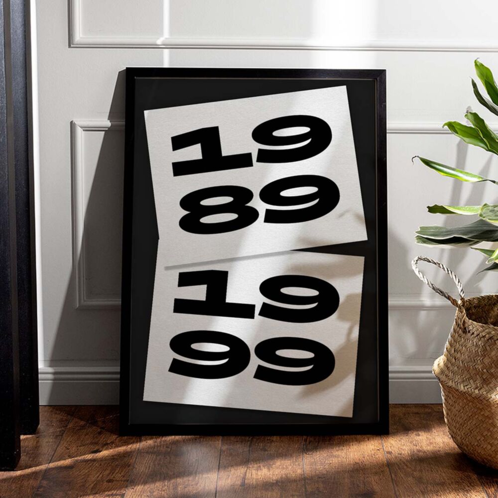 Poster Personalizzato con Stampa Anni