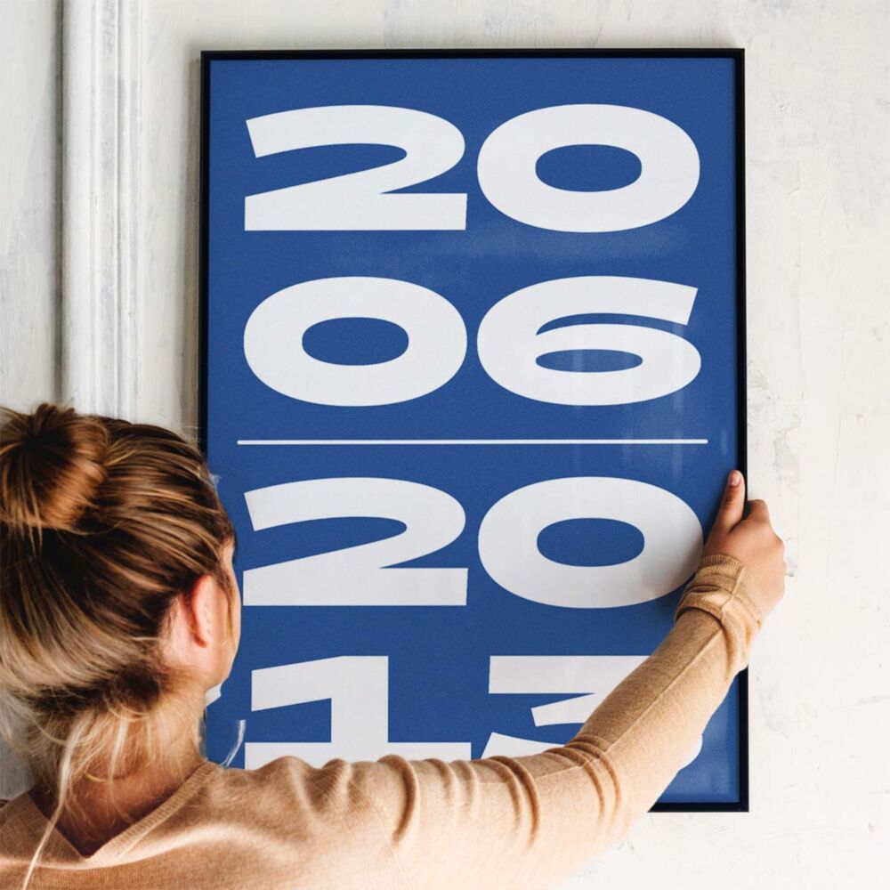 Poster Personalizzato con Due Anni in XXL