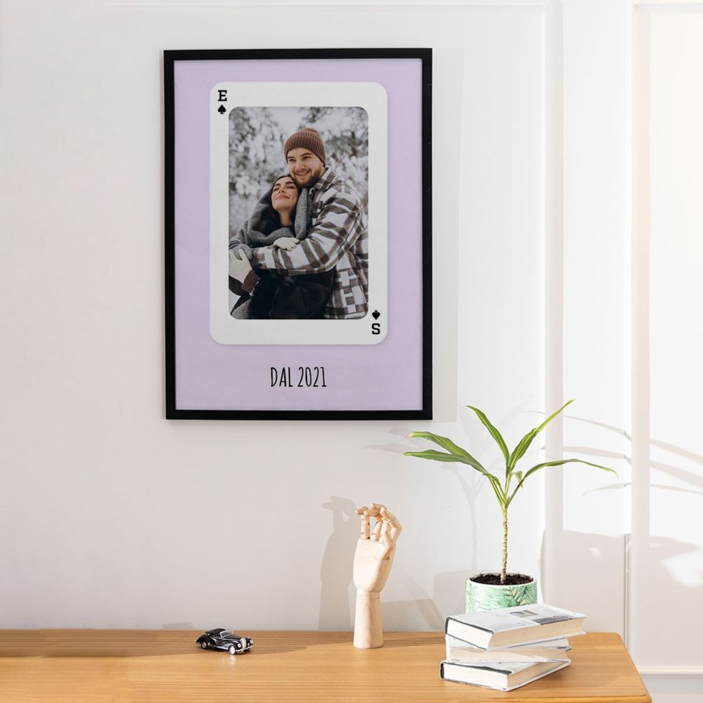 Poster Personalizzato Carta da Gioco con Foto e Testo