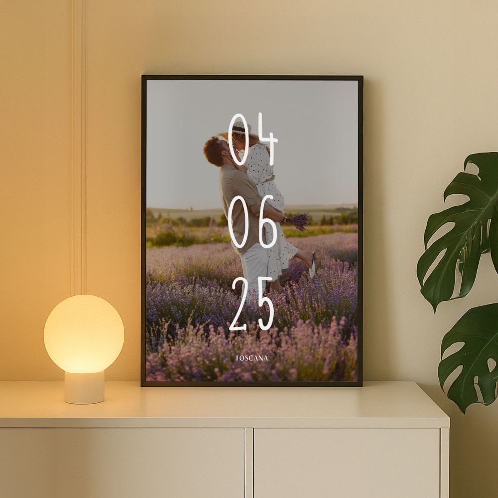 Poster Personalizzato con Data e Nome