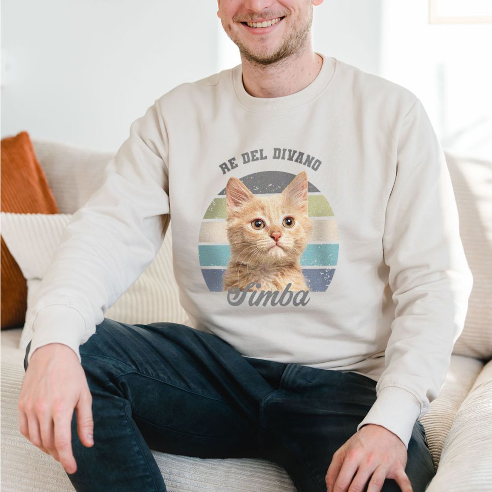 Felpa Personalizzata Retrò Animale domestico