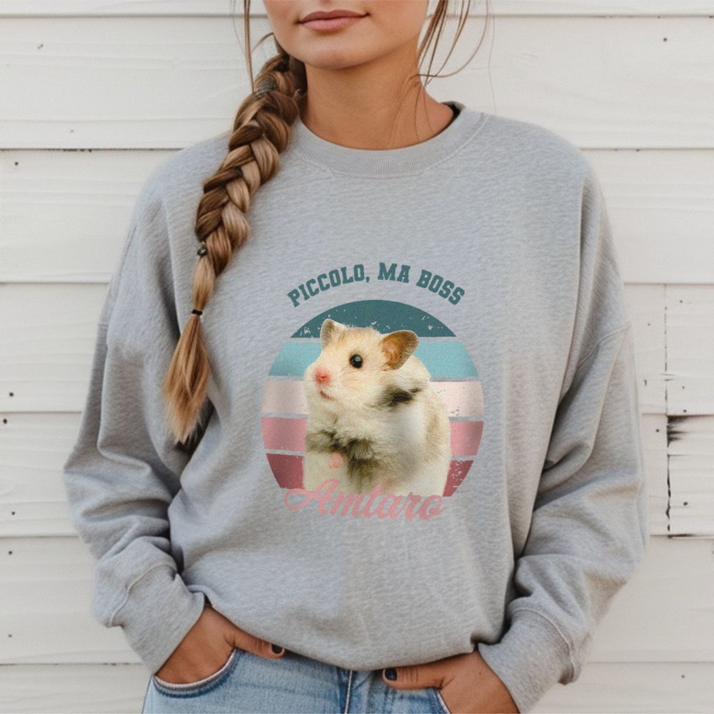 Felpa Personalizzata Retrò Animale domestico