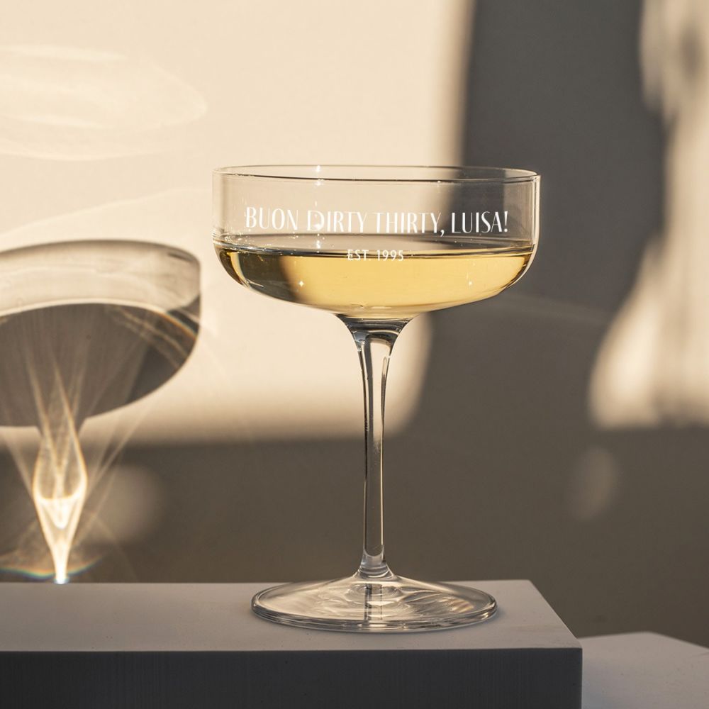 Bicchiere da Champagne Personalizzato con Testo