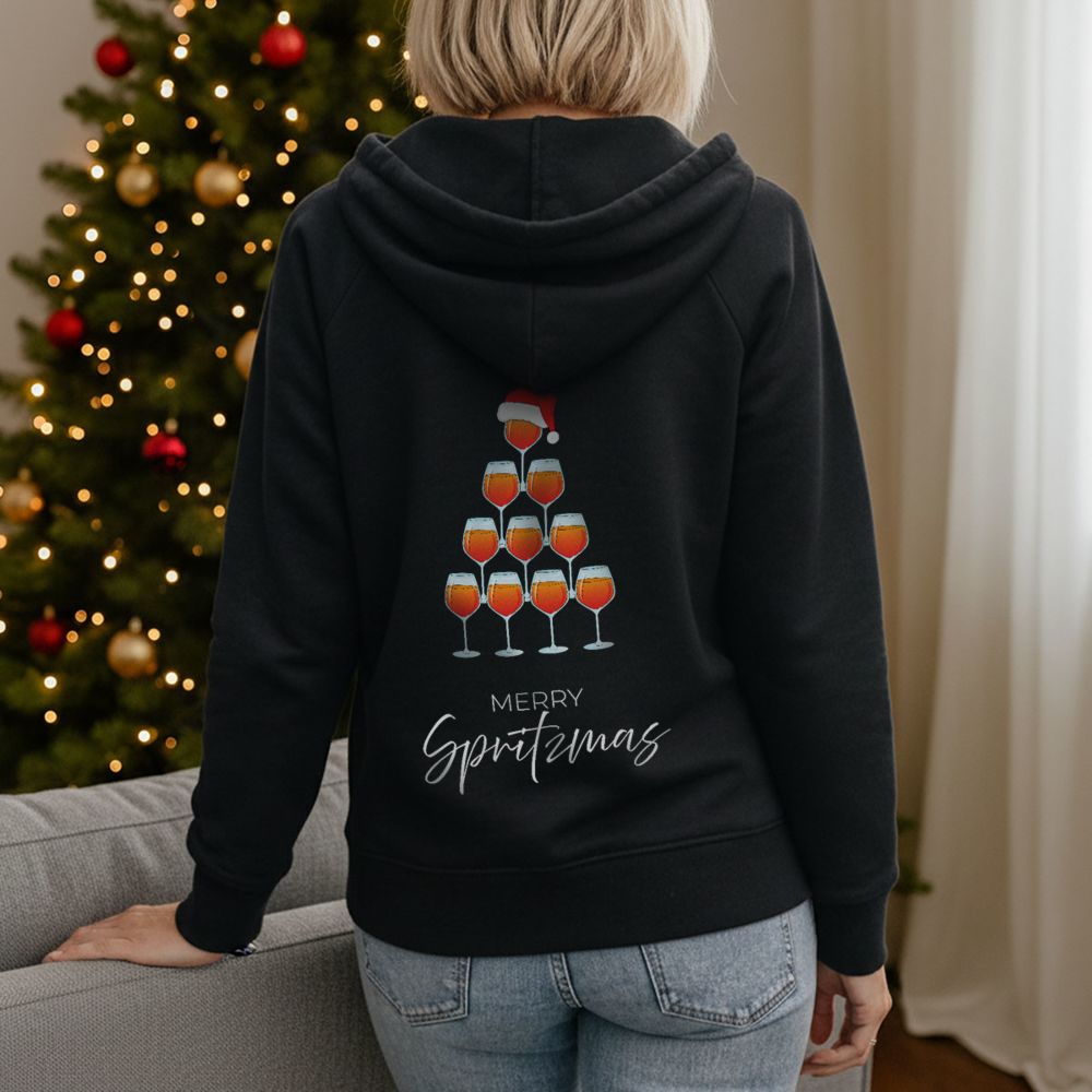 Personalisierbarer Aperol Weihnachtskapuzenpullover Personalisierbarer Aperol Weihnachtskapuzenpullover