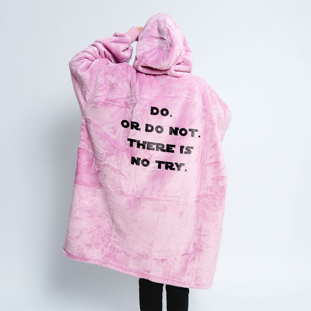 Coperta con Cappuccio Personalizzata con Frase