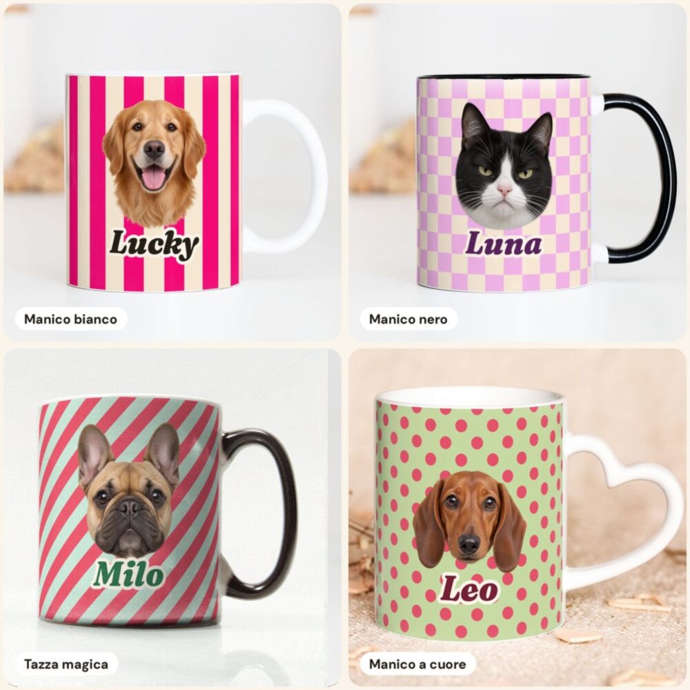 Tazza personalizzata con foto e nome Animale Domestico
