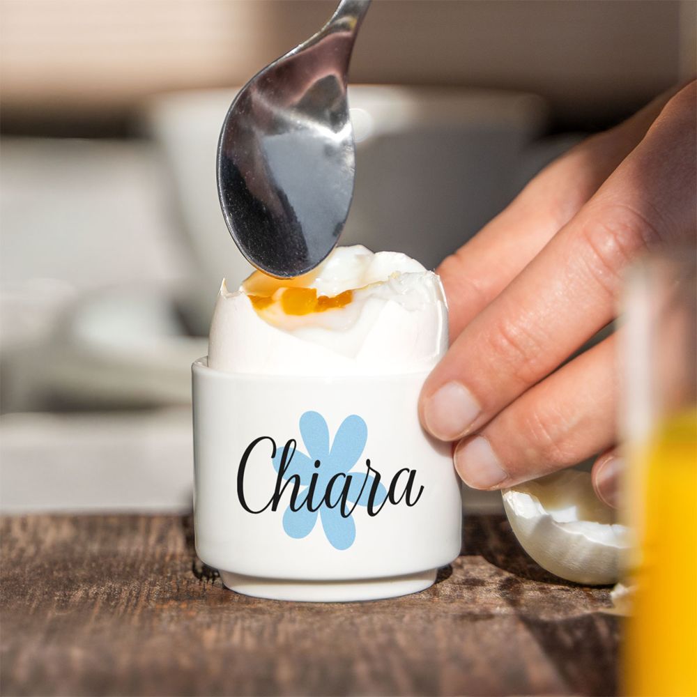 Portauova Personalizzati con Simbolo e Nome Set da 2