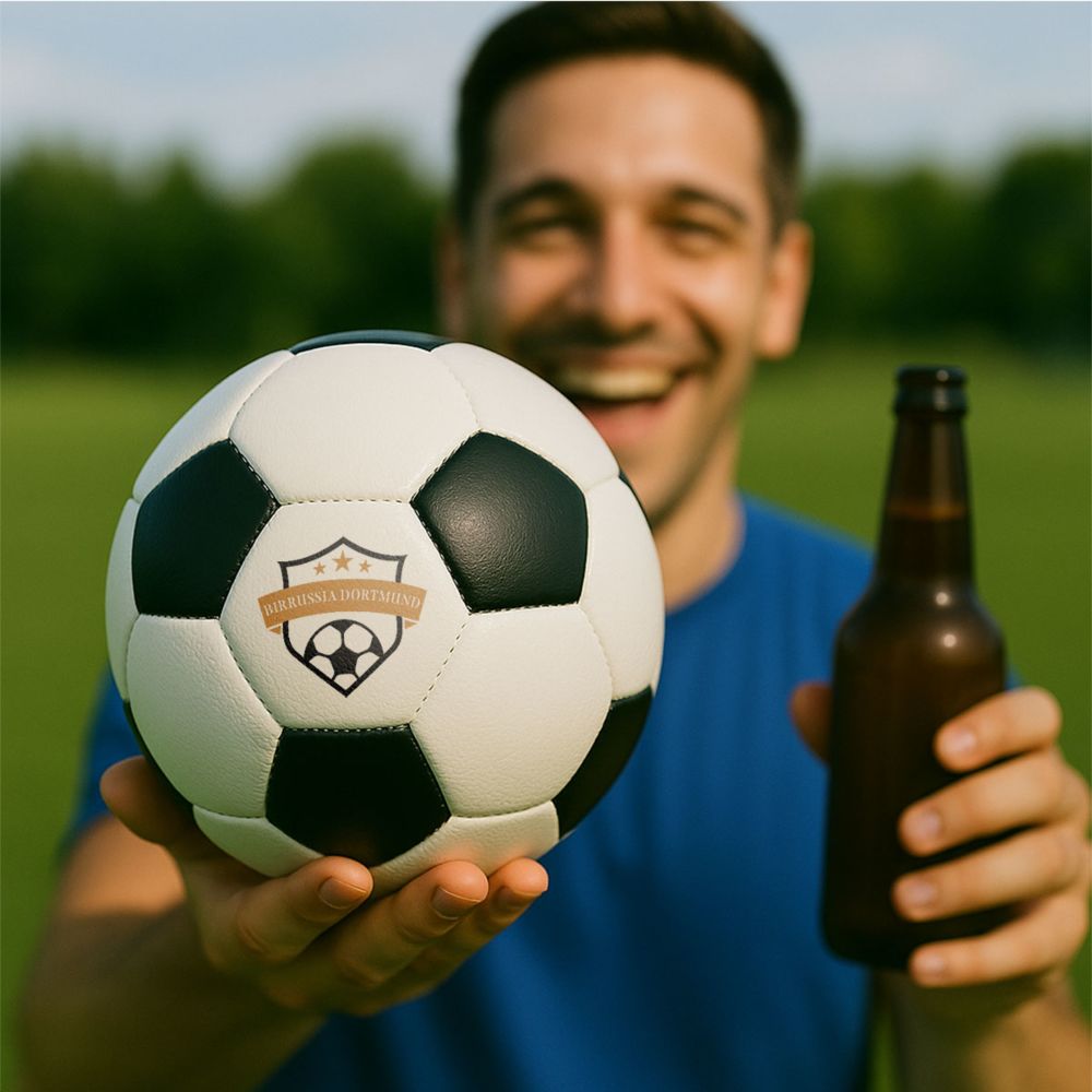 Pallone da Calcio Personalizzato con Testo e Stemma