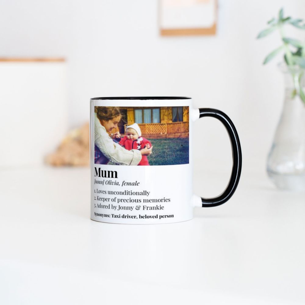 Tazza con Manico a Cuore Personalizzata con Foto e Definizione