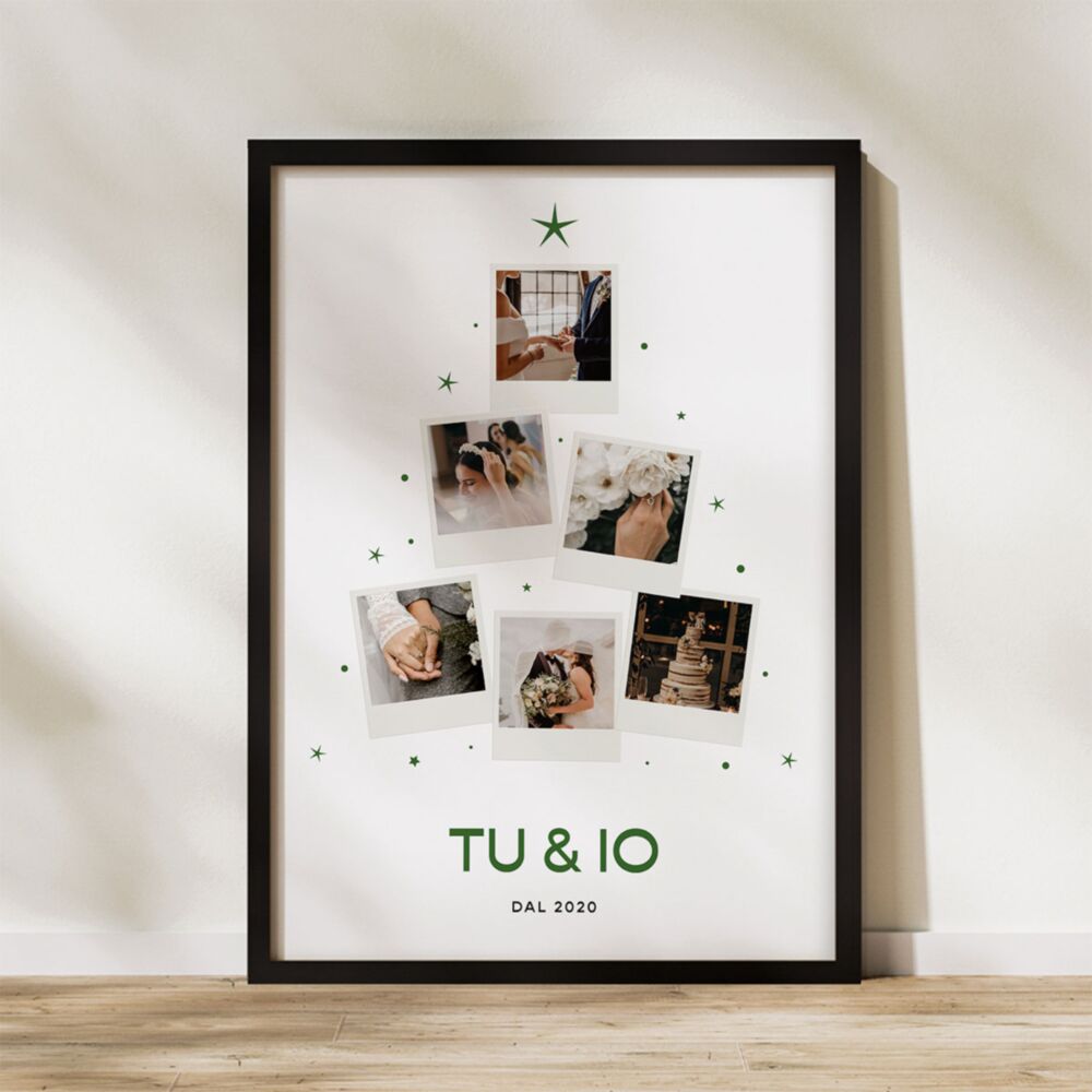 Poster Personalizzato Natalizio con Foto e Testo