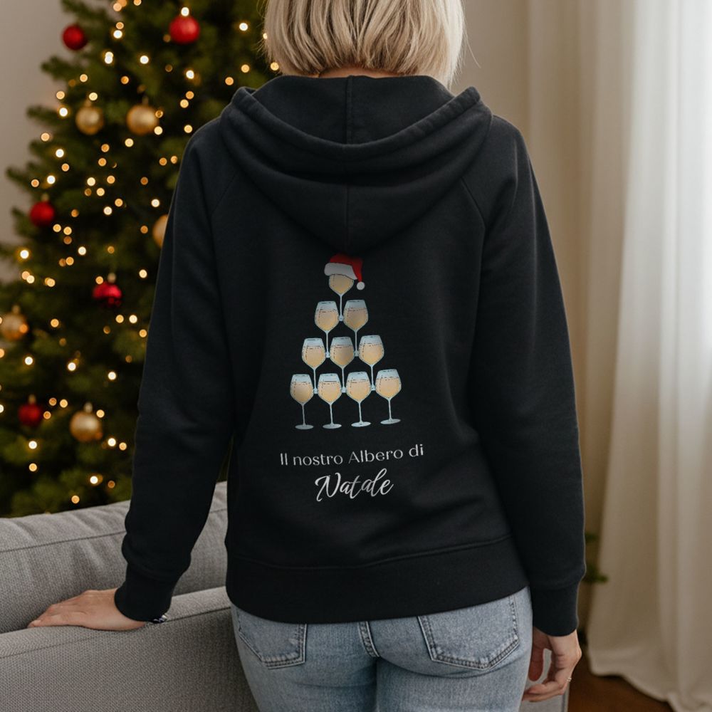Felpa Natalizia Personalizzata in stile Vino