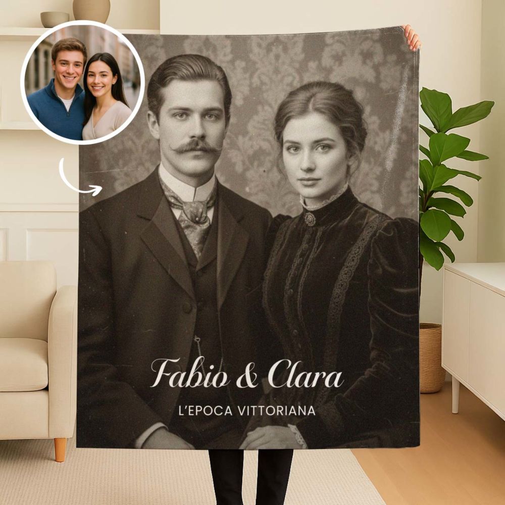 Coperta Personalizzata “Viaggio nel tempo”