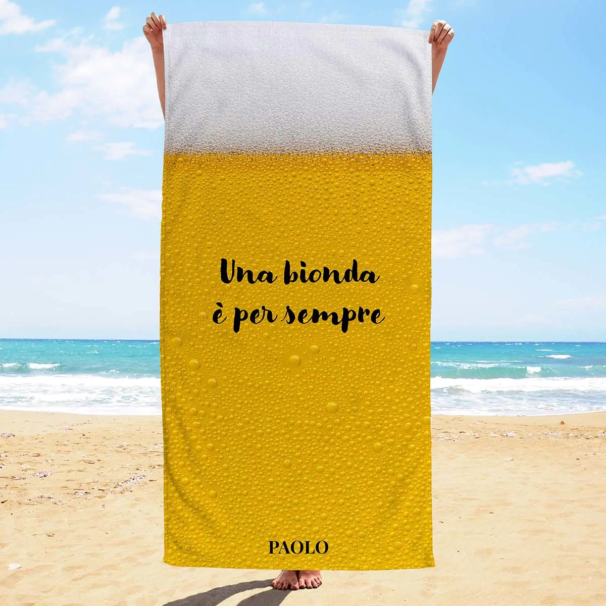 Telo Mare Personalizzato Birra 