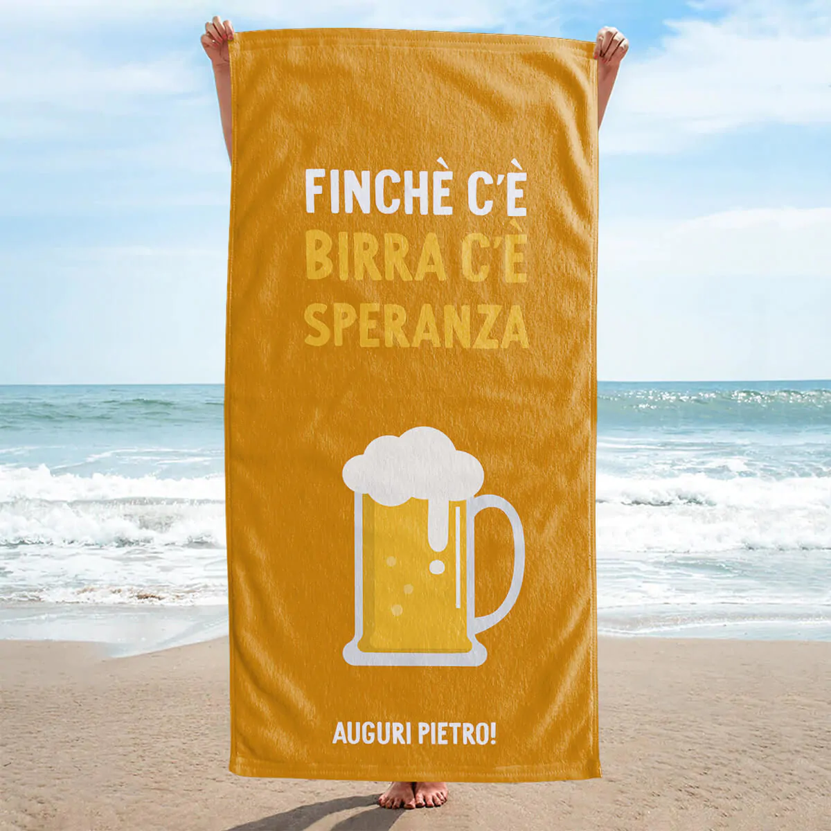 Telo Mare Personalizzato con Drink e Frasi