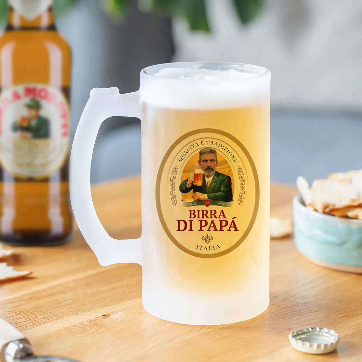 Boccale da Birra Personalizzato con Logo e Faccia