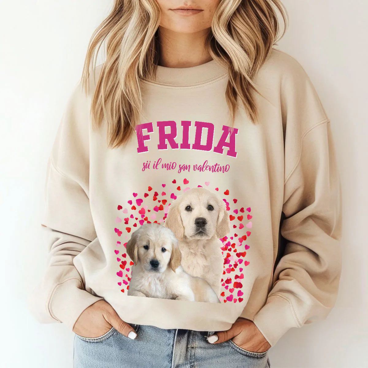 Felpa Personalizzata Bootleg Vintage Animale Domestico